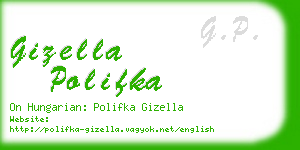 gizella polifka business card